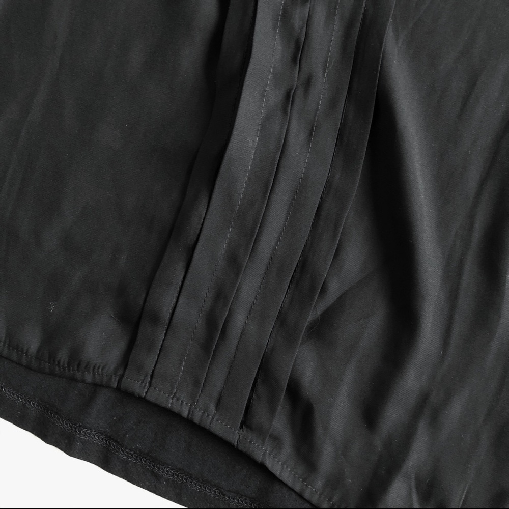 TWIK XS Black Long Sleeve Mixed Fabric Pleated Top - Picture 8 of 15